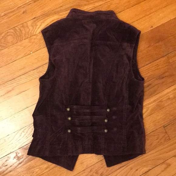 Aprior (Escada brand) Purple Velvet Vest - Picture 3 of 3